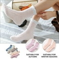 thumbnail image 5 of MOKKHNB 7 Pairs Women's Slipper Socks Assorted Color Polyester, 5 of 8