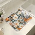 thumbnail image 4 of Yayeee Dish Drying Mat for Kitchen Counter 16" x 18" Microfiber Super Absorbent Coffee Decorative Pad, Sunny Blooms, 4 of 9