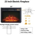 thumbnail image 7 of Athletgo 45" Hidden Flip Top Electric Fireplace TV Stand Adjustable Flame & Remote, Heater for Living Room, 7 of 7