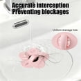 thumbnail image 5 of UNLLLL Flower Sink Stopper, Basin Plug with Hair Catcher, Flexible Rubber Drain Strainer Cover, Seals Tightly for Bathroom Washbasin, for Kitchen Sink (Pink), 5 of 7