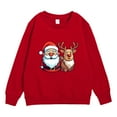 thumbnail image 4 of Boys and Girl Christmas Snowflake Hoodie Winter Warm Xmas Print Pullover Sweatshirts, 4 of 4