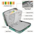 thumbnail image 4 of Haosy Accordion File Organizer Zipper Binder 500 Sheet 6-Tab Expanding File Folder Multi-Pocket 1.2 Inch 3 Ring Abstract Floral Stained Glass, 4 of 7