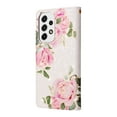 thumbnail image 2 of Wallet Case for Samsung A53 5G with RFID Blocking Credit Card Slots Holder, Cute Patterned Gold Brushing Magnetic Flip Kickstand Wrist Strap Cover for Samsung Galaxy A53 5G, Love Rose, 2 of 8