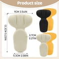 thumbnail image 3 of 1 Pair Anti-Slip Heel Liners for Women Shoes, Soft Cushion Heel Pads for Shoes that are Too Big, Back Heel Cushion Pads Heel Grips Shoe Heel Inserts for Women and Men,Off-white,5.2x3.5", 3 of 9