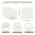 thumbnail image 2 of Uxcell 40 Pcs Bolsa de Microfibra para Joyería, 3.1 × 3.1 Pulgadas, Blanca, 2 of 5
