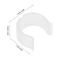 thumbnail image 2 of OULII Curtain Rod Clamps 4Pack White U Shaped Easy Installation for 26-28mm Rods, 2 of 8