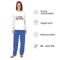 thumbnail image 2 of Cute Dog Hanukkah Matching Family Pajamas, Dog And Family Matching Pajamas, White And Blue, 2 Pieces, 2 of 7