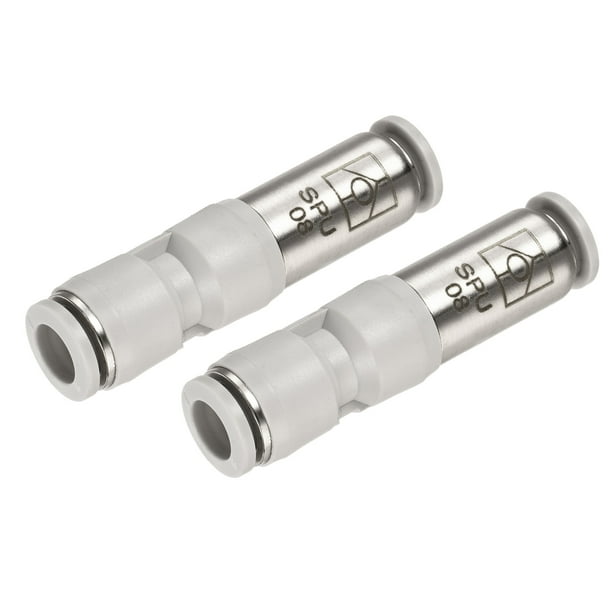 Uxcell 8mm Push Quick Connect Pneumatic Inline Air Tube Fitting Check