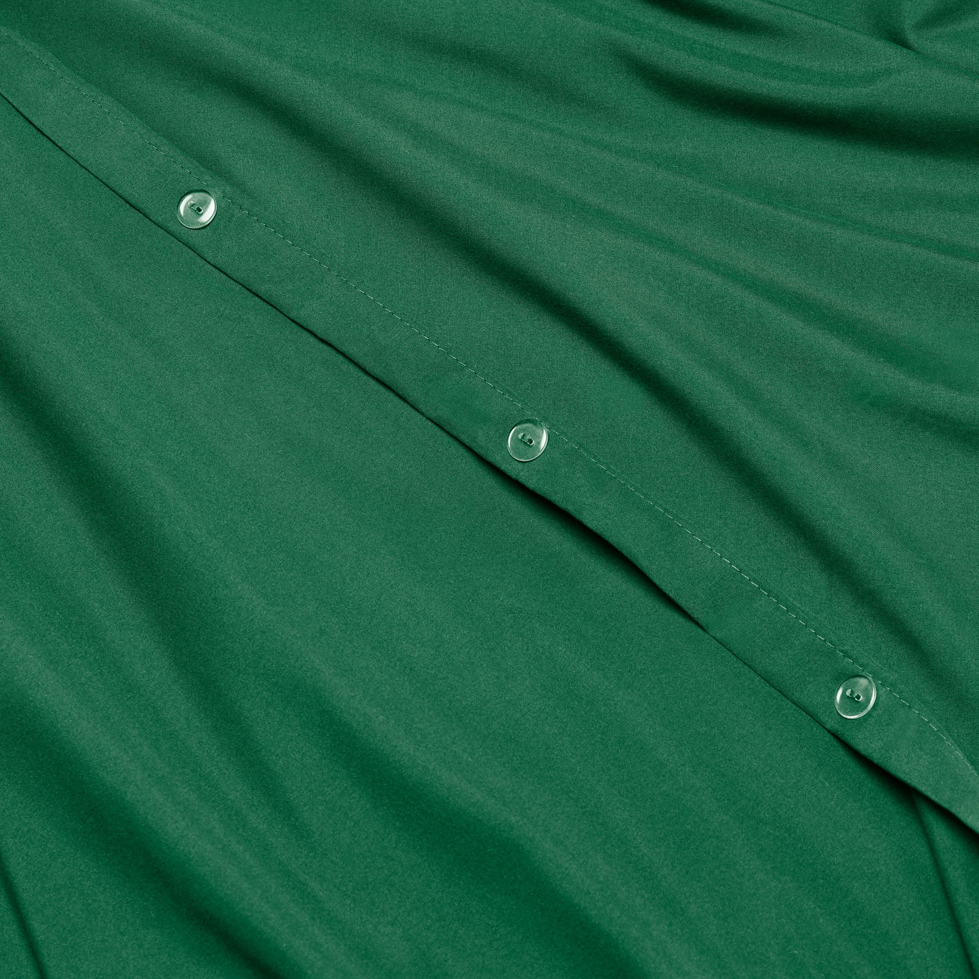 Hearth & Harbor 3-Piece Hunter Green Duvet Cover Set, Twin