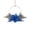 Blue, variant on Zjdatm 4th of July Patriotic Wreath Macrame Rings with Lights, Independence Day Flower Hoop Wreaths for Front Door Indoor Outdoor Party Wall Decor