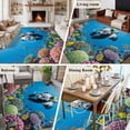 thumbnail image 6 of Area Rug 72×108in, Abstract Funny Panda Diving Coral Floor Carpet Living Room Rug, Marine Undersea World Non-Slip Welcome Mat Indoor Rugs for Bedroom Dining Room, 6 of 9