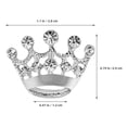 thumbnail image 2 of MLINS 6 Pcs Broches en Forme de Couronne pour Femmes, Décorations de Broche en Alliage, 2 of 7