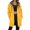 Yellow, variant on Women'S Autumn And Winter Solid Color Mid Length Fleece Lined Zipper Jacket Women'S Fleece Jackets & Coats Hot Pink Xxxl