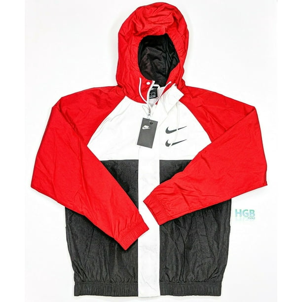 Nike Windbreaker Men's Red White Black - Walmart.com