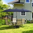 thumbnail image 2 of 13ft Large Patio Umbrella, Outdoor Double-Sided Rectangle Market Umbrella with Crank Handle, for Pool Lawn Garden, 2 of 7
