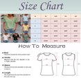 thumbnail image 3 of WEAIXIMIUNG Valentine's Day Women's V Neck Button Solid Color Loose Short Sleeved T Shirt, 3 of 5