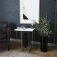 thumbnail image 2 of Butler Specialty Stephanik Marble And Leather Magazine Table In Gray, 2 of 10