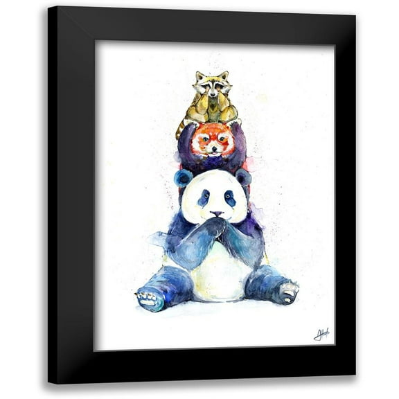 Allante, Marc 11x14 Black Modern Framed Museum Art Print Titled - Pandamonium