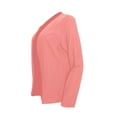 thumbnail image 4 of IMENGL Veste Sans Col Couleur Unie Automne, Rose 3TG, Taille m-5TG, 4 of 6