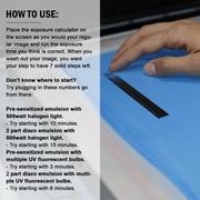Screen Print Direct® 21 Step Wedge Exposure Calculator