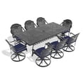 thumbnail image 2 of Weatherproof Aluminum Swivel Chair Dining Set / Provides 360-Degree Rotation for Convenience, 2 of 6