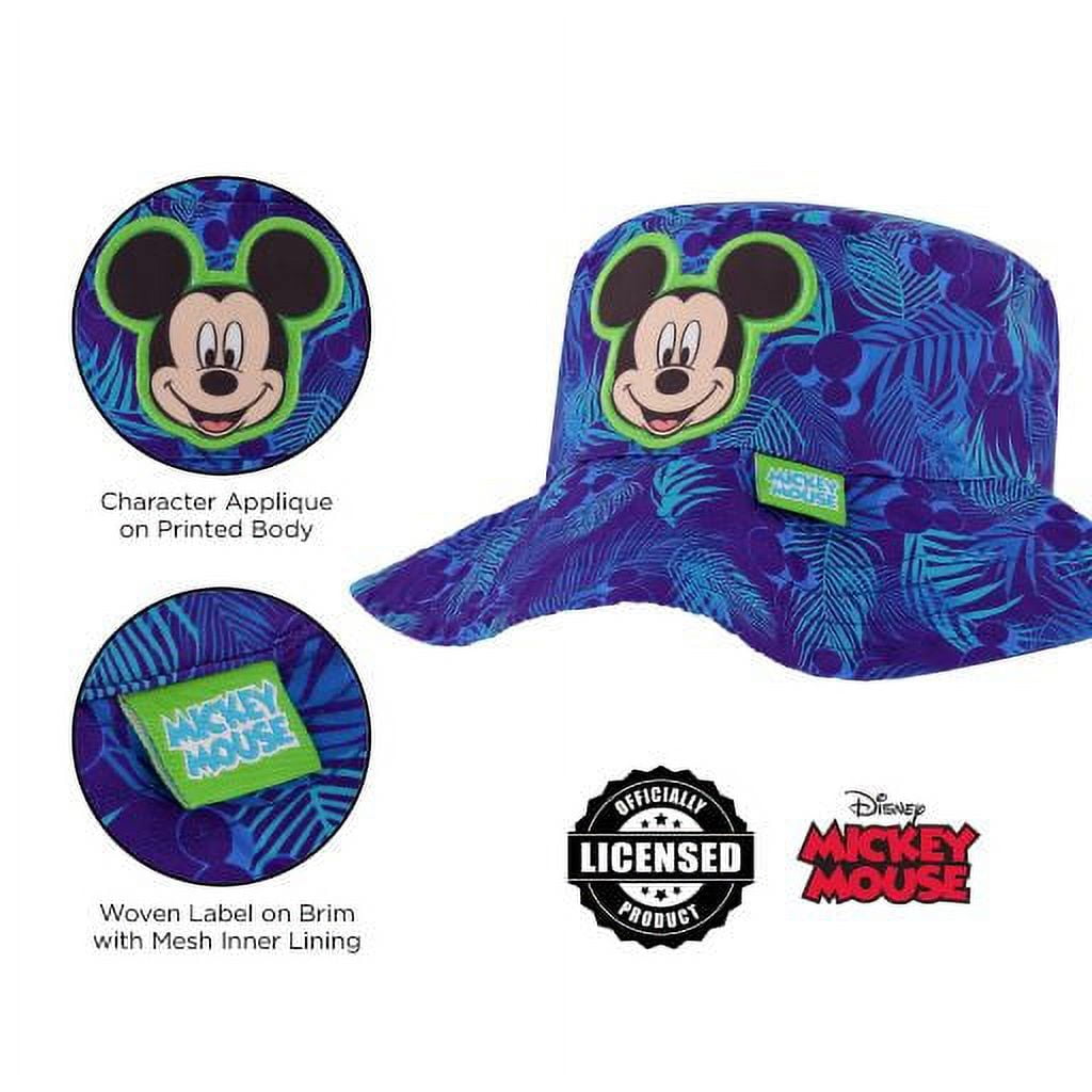 Disney Toddler Sunhat, Mickey Mouse Kids Bucket Hat and Matching Boys  Baseball Cap for Beach, Ages 2-4
