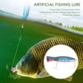 thumbnail image 3 of 1Pcs popper fishing 3d with treble hooks 12cm 42g topwater hard lure soft plastic isca artificial fishing lure tackles Blue, 3 of 4