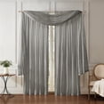 thumbnail image 2 of Home Fashions Athena Faux Crushed-Silk Window Curtain Panel and Valance Set, 52"x84" (2 Panels) & 1 Valance, Sterling, 2 of 7