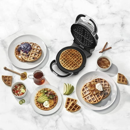 Cuisinart - 2-in-1 Waffle Maker w Removable Plates - Stainless Steel & Multi-Colored