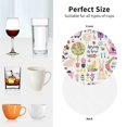 thumbnail image 6 of Sigee Spring Flowers Birds for Water-Resistant, Heat-Resistant, Non-Slip Leather Coasters Set, Ideal for Coffee Table, Office, Bar, Home Decor-Round Shape, 6 of 6