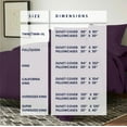 thumbnail image 2 of Kotton Culture 3Pc Oversized King Size Duvet Cover Set 100% Egyptian Cotton 1000 TC Plum, 2 of 4
