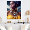 thumbnail image 2 of Designart Queen African Woman In Winter Canvas Wall Art, 2 of 5