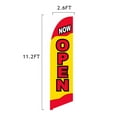 thumbnail image 3 of Vispronet Now Open Feather Flag, 2.6ft x 11.2ft, Indoor and Outdoor Use, 3 of 5