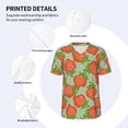 thumbnail image 3 of Hirioo Hand Drawn Strawberry for Men's Baseball T-shirt Shirts Short Sleeve Casual Summer Button Stretch T Shirts,Size S-4XL-Medium, 3 of 7