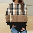 thumbnail image 1 of Jienlioq Hauts pour Femmes Mode Chandail Décontracté à Manches Longues à Col Rond Imprimé Hauts Blouse, 1 of 5