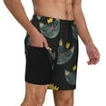 thumbnail image 3 of Haiem Faces Of The Cat Mens Swim Trunks with Compression Liner 2 in 1 Swimming Shorts Stretch Swimwear Quick Dry,Board Shorts-Large, 3 of 9