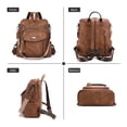 thumbnail image 3 of GOIACII Backpack Purse for Women Travel Backpack PU Leather Ladies Handbag Designer Ladies Fashion Travel Shoulder Bags with Tassel, 3 of 8