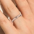 thumbnail image 4 of 18K Rose Gold Over Silver Nicely Tapered Wedding Band, 4 of 4