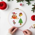 thumbnail image 6 of 1set 4 Sheets 11.6x8.2 Inch Stick and Stitch Embroidery Patterns Non-woven Fabrics Water Soluble Embroidery Stabilizers Mixed Shapes 297x210mmm, 6 of 7