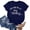 Dark Blue, variant on You Had Me At Day Drinking T Shirts For Women Funny Party Shirt Cute Letter Print Graphic Casual Short Sleeve Tops Tees Women T Shirts Womens Active Short Sleeve Top Women T Shirt Stripe Long Sleeved
