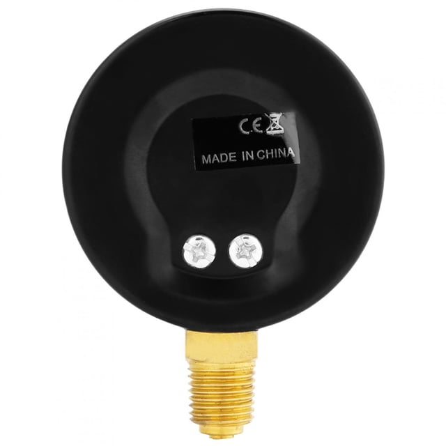 Pressure Gauge 0-10 Bar 1/4 Inch NPT Side Mount Manometer, Clear Number Markings, Metal Outer Case, Mini Size, Convenient to Carry, Suitable for Air, Water, Oil