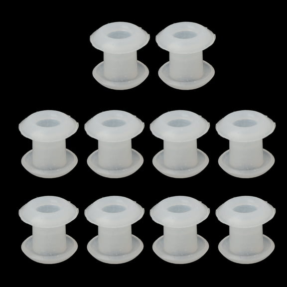 10 Pieces/Set Clear Silicone Rubber Stoppers Bead Charms Bracelets for Crafts Jewelry Making Spacer Stop Beads