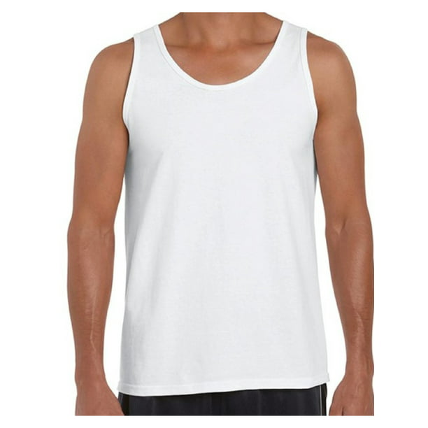 Gildan - Gildan Men Tank Top Cotton Sleeveless Shirts for Him Mens ...