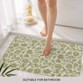 thumbnail image 3 of Green Floral Door Mat&nbsp;Indoor Outdoor Entrance, Non Slip Small Rug for Kitchen Bathroom Entryway Rug, Vintage Rustic Botanical Spring Washable Doormat Floor Mat for Office Home Decor 16x24 Inch, 3 of 8