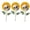 B, variant on Yashow Elite 3 Pcs Halloween Sunflower Skull Tabletop Decorations, Artificial Floral Skeleton Head Centerpiece for Desk and Party, Gothic Home Room Decor, 18.1 inch