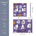 thumbnail image 2 of Yayeee Toggle Light Switch Wall Plate 2-Gang 4.56"x4.48" Decorative Outlet Cover, Halloween Ghosts Purple, 2 of 7