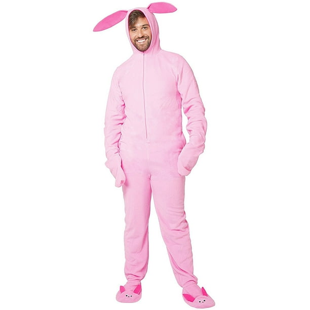 Christmas bunny story suit pink costume easter ralphie movie deranged nightmare he looks funny ralphy shoot eye movies presents only Intimo - A Christmas Story Mens' Ralphie Deranged Pink Bunny' Critter
