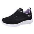 thumbnail image 3 of CAIXAI Women's Walking Shoes Orthopedic Shoes for Women Comfortable Mesh Knitted Woven Womens Shoes Sneakers Walking Anti-Skid Arch Support Mary Jane Flats Women Hands-Free Pull-On Shoes, 3 of 8