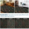 thumbnail image 5 of HOMERRY Floral Non Slip Area Rug 8' x 10' for Living Room Washable Indoor Carpet, Black, 5 of 6