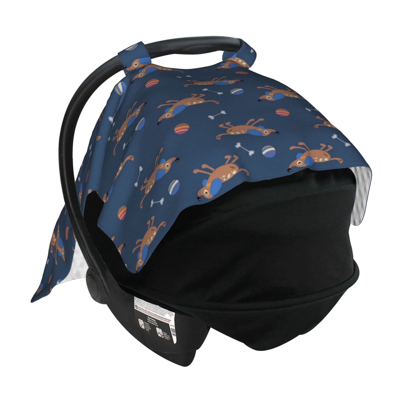 Car Seat Cover Baby - ball Dog Puppy Bone Breathable Infant Car Seat Cover for Baby Carseat, Lightweight Comfort Baby Essentials Must Haves Newborn Stuff for Girl Boy